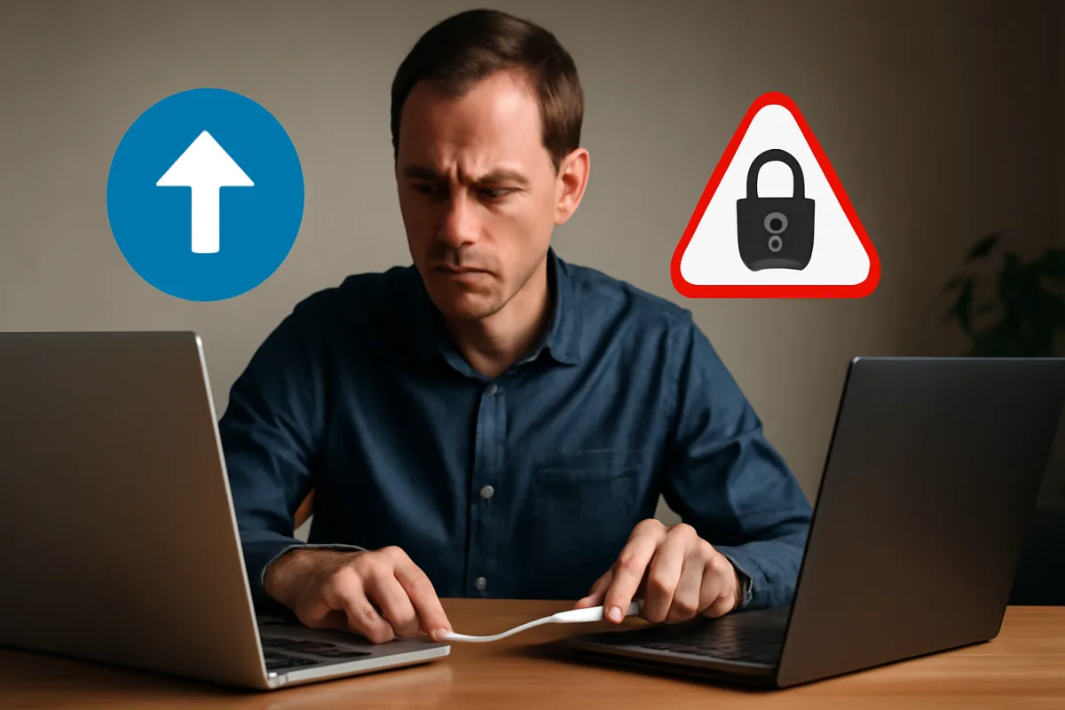 Trasferire file via cavo o wireless: il rischio che cambia la scelta finale