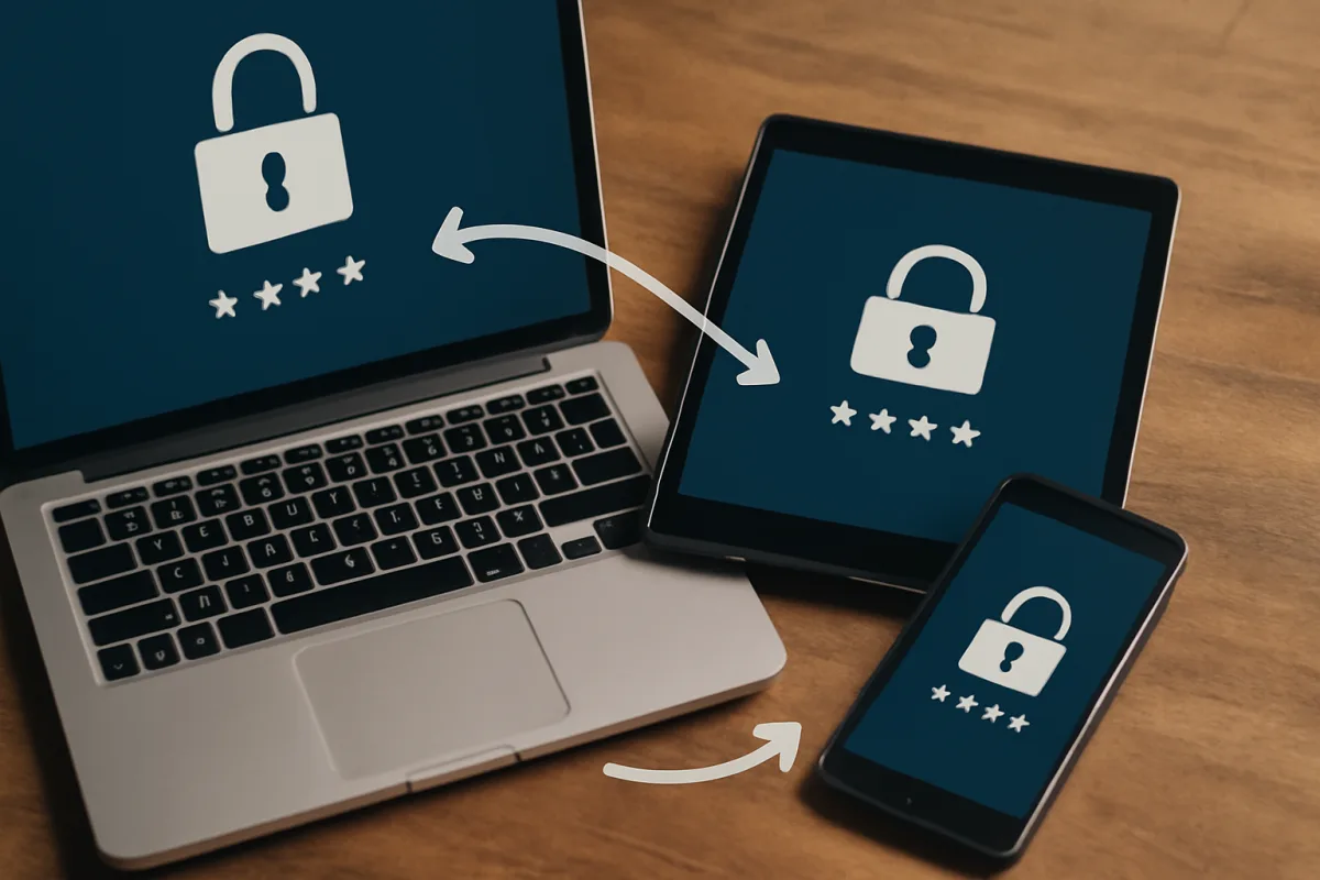 Sincronizzazione password tra dispositivi: come avviene senza esporre i tuoi dati